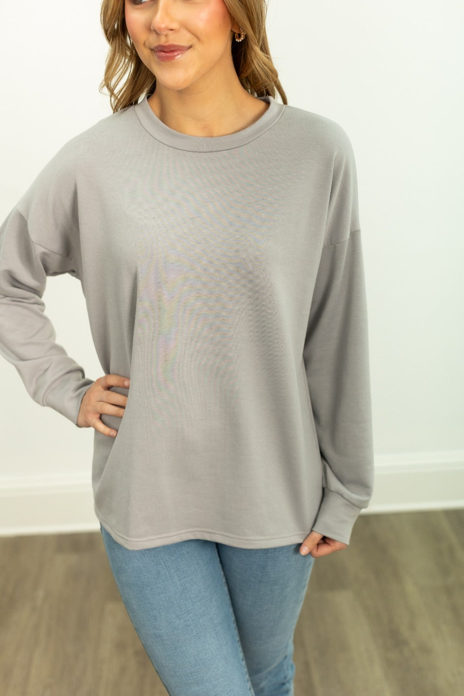 Light Weight Sweatshirt, Grey