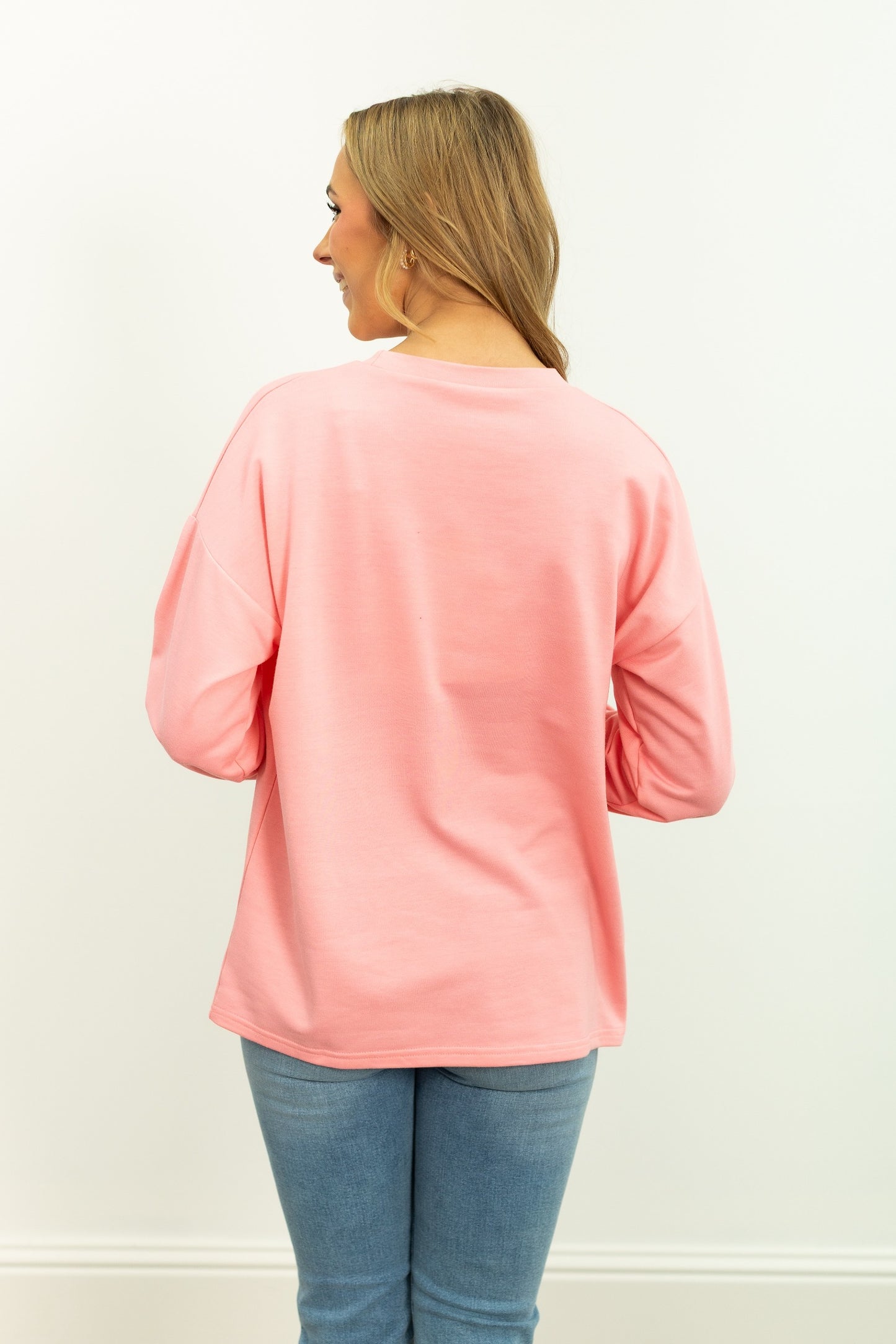 Light Weight Sweatshirt, Pink