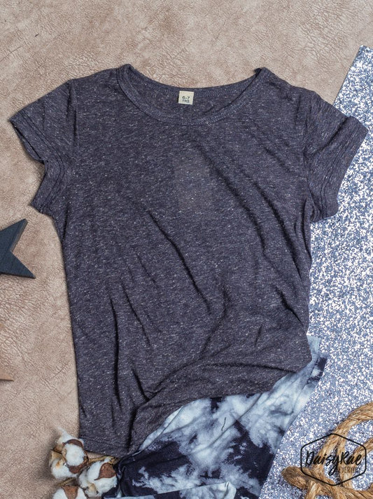 Girls' Heathered Grey Shortsleeve Tee