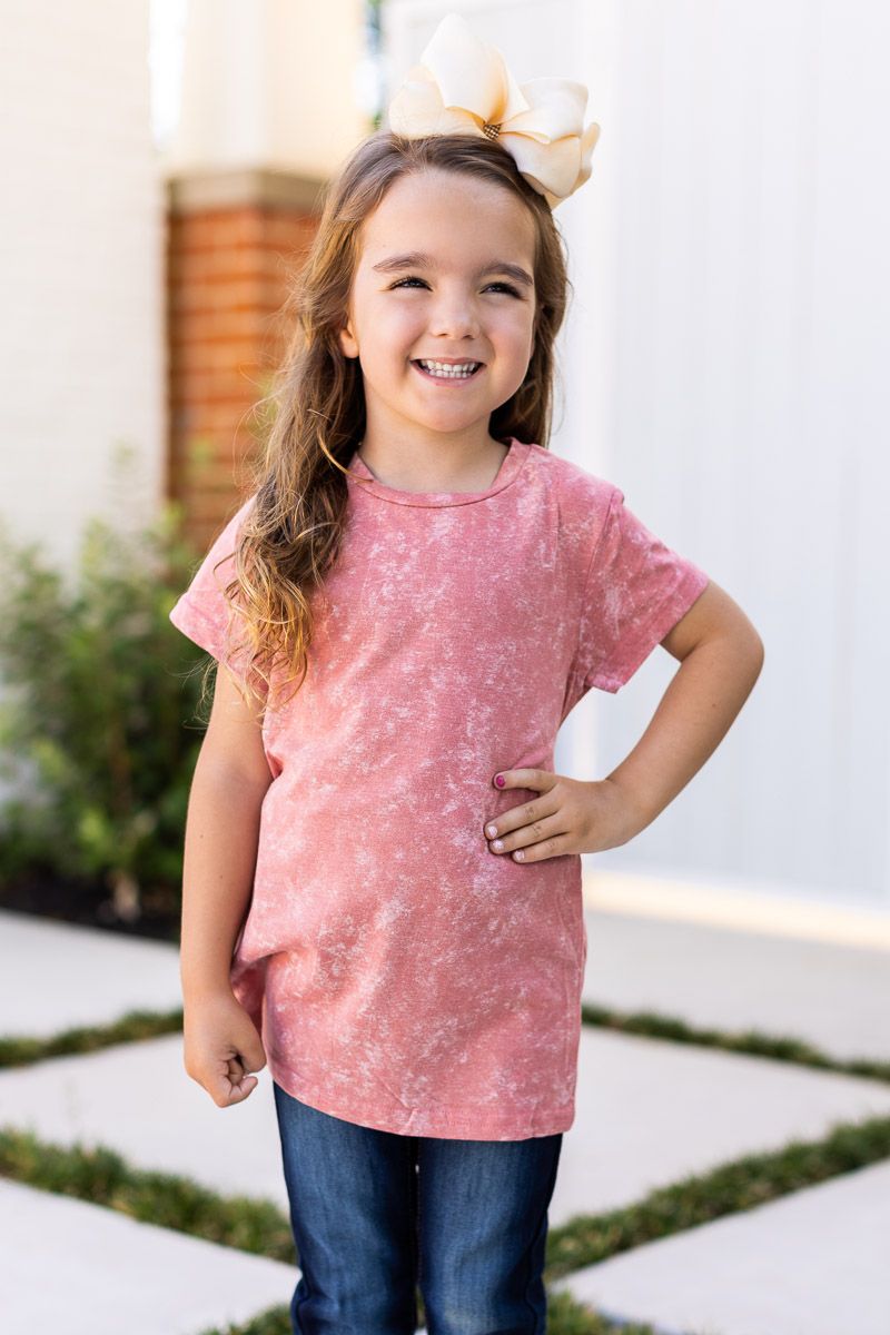 Girls' Strawberry Daiquiri Acid Wash Tee