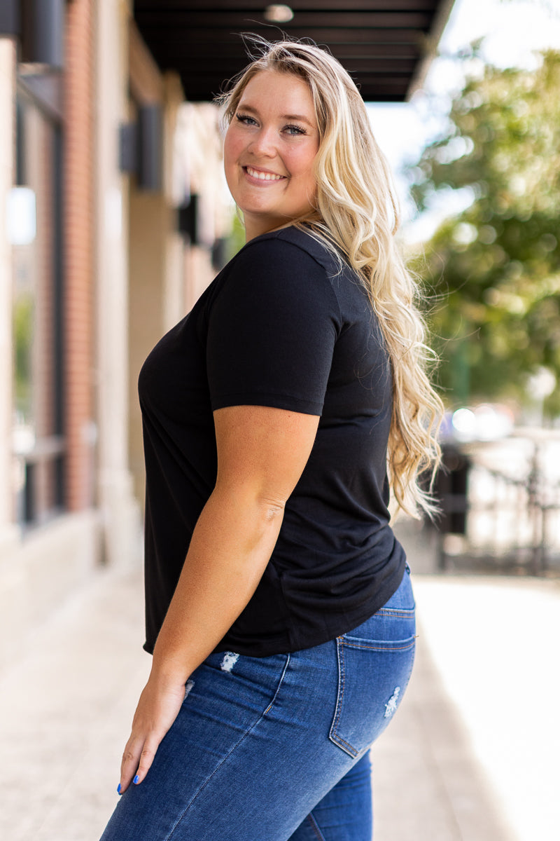 Black Crewneck Tee