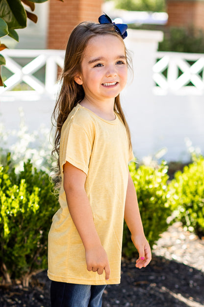 Girls' Mustard Crewneck Tee