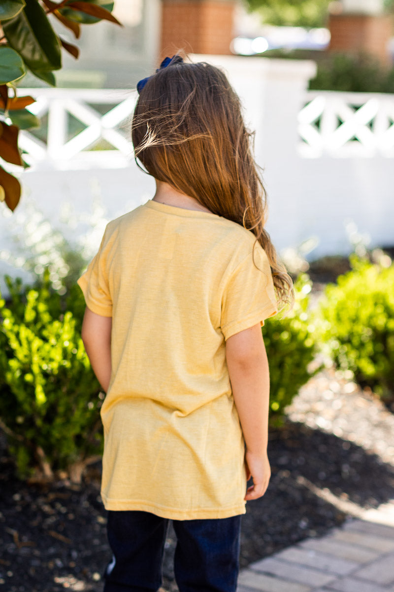 Girls' Mustard Crewneck Tee