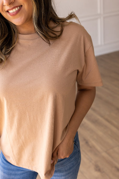 Cozy Taupe Comfort Crewneck