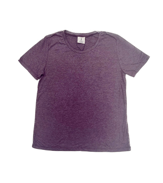 Blank Heathered Purple Crewneck Tee