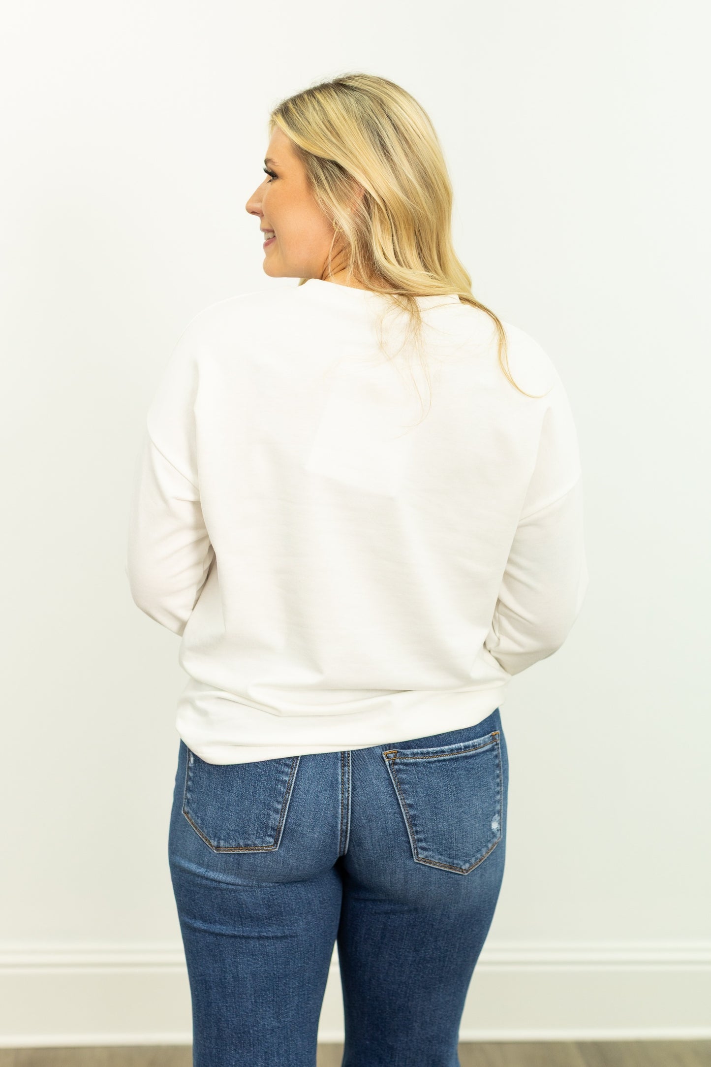 Light Weight Sweatshirt, White