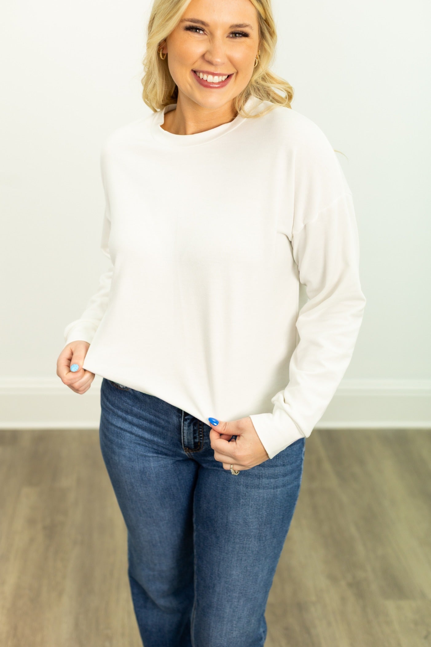 Light Weight Sweatshirt, White